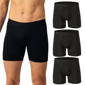 Alpine Swiss Mens Boxer Briefs 3 Pack Underwear Breathable Comfortable Trunks